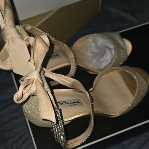 Ina Gold Glitter Women's Sandals